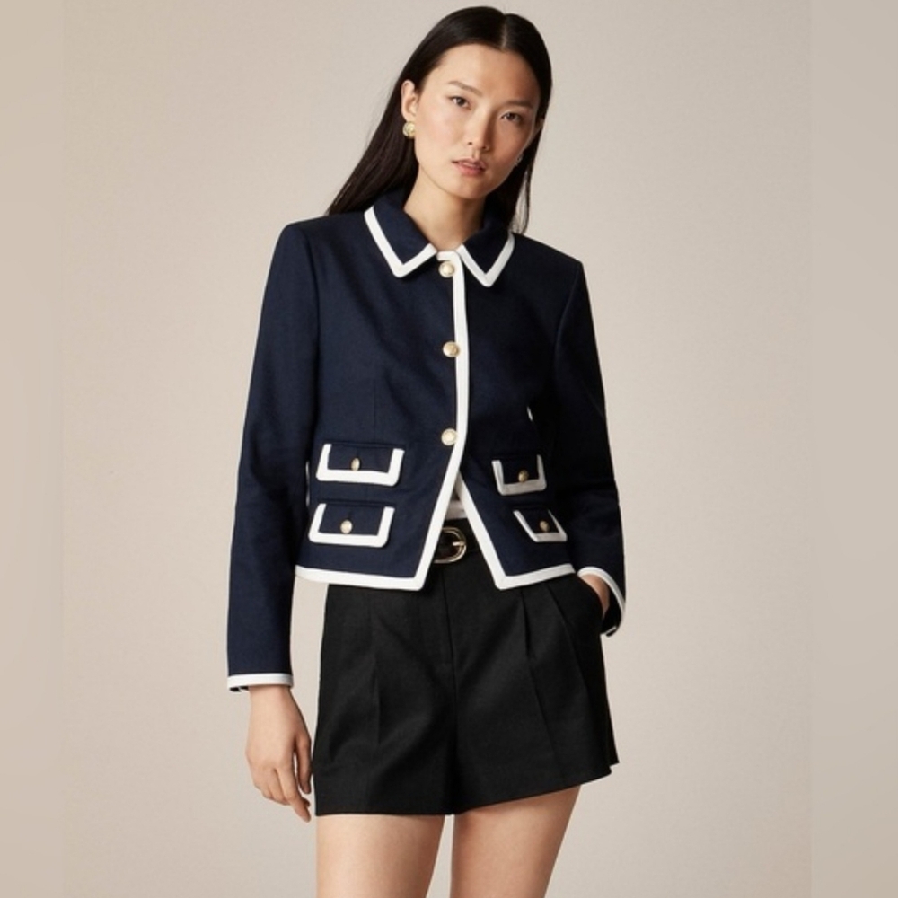 J.Crew Lucie lady jacket in stretch linen blend NWT